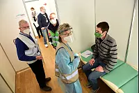 Testlauf am Impfzentrum in der Phoenix-Contact-Halle - © Nicole Ellerbrake