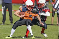 Eindrücke von der U19-Begegnung zwischen den TuS Kachtenhausen White Hawks und der SG Hamm Aces/Sauerland Mustangs. Die White Hawks siegen 40:0. - © EGON PENNER
