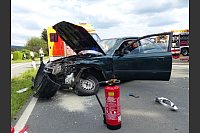 Zwei Autos stießen in Kalletal zusammen. - © Feuerwehr Kalletal