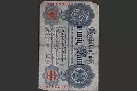 Vorderseite einer Reichsbanknote im Wert von zwanzig Mark von 1914. - © Foto: Köhring