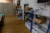 So sieht es im Impfzentrum Lippe aus. - © Jannik Stodiek