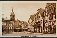 1921: Ein Blick auf das Geschäft vom Markt aus - © Archiv Biesemeier