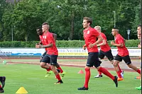 Trainingsauftakt der SpVgg Bad Pyrmont, dem neuen Klub von David Odonkor. Der 33-Jährige unterzeichnete beim niedersächsischen Landesligisten einen Zweijahresvertrag bis 2019. - © Niklas Böhmer