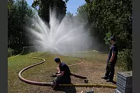 Der Lippische Feuerwehrverband feiert sein 150-jähriges Bestehen mit einem Familientag am Feuerwehrausbildungszentrum Brake mit dem Team vom Vegetationsbrandmodul "Phoenix" zur Bekämpfung von Wald- und Flächenbränden. - © Thomas Krügler