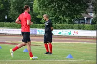 Trainingsauftakt der SpVgg Bad Pyrmont, dem neuen Klub von David Odonkor. Der 33-Jährige unterzeichnete beim niedersächsischen Landesligisten einen Zweijahresvertrag bis 2019. - © Niklas Böhmer
