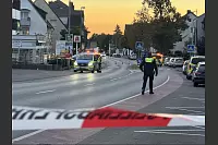 Die Polizei sperrte die Otto-Brenner-Straße in der Nacht auf Donnerstag komplett. - © Mike-Dennis Müller