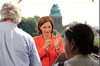 Frank-Walter Steinmeier kommt zum Sommerinterview in den Lippischen Hof in Bad Salzuflen - © Heidi Stork