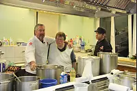 Die Kochprofis von RTL 2 waren zu Gast im Klosterkrug Falkenhagen. - &copy; Marianne Schwarzer