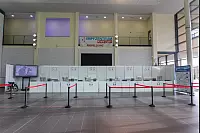 So sieht es im Impfzentrum Lippe aus. - © Jannik Stodiek