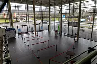 So sieht es im Impfzentrum Lippe aus. - © Jannik Stodiek