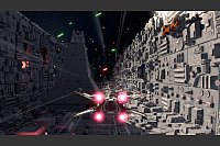 Fast da, fast da! In der Skywalker Saga erlebt man die Stationen der «Star Wars»-Filme in Lego-Optik - so hier im Graben des furchteinflößenden Todessterns. - © The LEGO Group/STAR WARS & Lucasfilm Ltd. & Warner Bros. Entertainment Inc/dpa-tmn