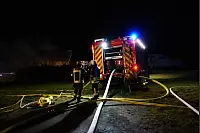 Die Feuerwehr rückte zu einem Großbrand in Bielefeld-Altenhagen aus. - © Paul Brinkmann