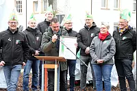 Impressionen von der Eröffnung des Karneval-Kreisverkehrs in Steinheim. - © Madita Schellenberg