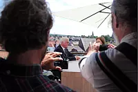 Frank-Walter Steinmeier kommt zum Sommerinterview in den Lippischen Hof in Bad Salzuflen - © Heidi Stork