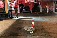 Der Wagen fuhr ein ein Ladengeschäft auf der Westerbachstraße in Höxter - © Simone Kube