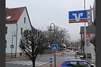 Nur wenige Meter entfernt von der Sparkasse in Willebadessen befindet sich eine Volksbank-Filiale. - &copy; Svenja Ludwig