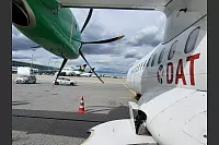 Die Skyhub-ATR steht auf deiner Außenposition in München, aber am Terminal 2, das viele schnelle Umsteigemöglichkeiten bereithält. - © Jens Reddeker