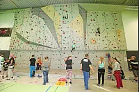 Klettern in der Sporthalle des DBB. - © Vera Gerstendorf-Welle