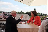 Frank-Walter Steinmeier kommt zum Sommerinterview in den Lippischen Hof in Bad Salzuflen - © Heidi Stork