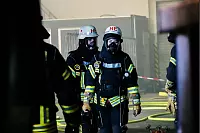 Die Feuerwehr rückte zu einem Großbrand in Bielefeld-Altenhagen aus. - © Paul Brinkmann