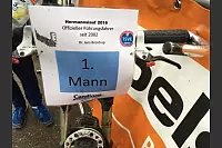 Richtiges Aprilwetter erlebten L&auml;ufer und Zuschauer im Zielbereich des 45. Hermannslaufs an der Sparrenburg. - &copy; Annika Falk-Clau&szlig;en