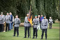 Ministerpräsident verleiht auf dem Schloßplatz der Panzerbrigade 21 „Lipperland“ der Bundeswehr das Fahnenband des Landes Nordrhein-Westfalen. - © Jannik Stodiek