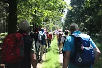 Am ersten Tag ging es für die 17-köpfige Wandergruppe von Horn-Bad Meinberg nach Bad Driburg. - © Niklas Böhmer