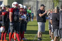 Eindrücke von der U19-Begegnung zwischen den TuS Kachtenhausen White Hawks und der SG Hamm Aces/Sauerland Mustangs. Die White Hawks siegen 40:0. - © EGON PENNER