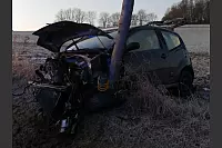 Tödlicher Unfall auf der Externsteiner Straße bei Fromhausen. - © Foto: Wolf