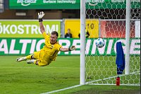 Paderborns Torwart Pelle Boevink musste sich nur einmal geschlagen geben. - © David Inderlied/dpa