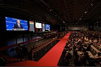 Bundeskanzler Olaf Scholz (SPD), spricht bei der Er&ouml;ffnung der 25. Welt-Aids-Konferenz. - &copy; Karl-Josef Hildenbrand/dpa