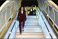 Wirtschaftsministerin Reiche kommt in Tel Aviv an - &copy; Elisa Schu/dpa