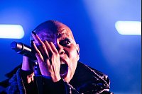 Die Sängerin Skin der britischen Band Skunk Anansie tritt bei einem Konzert in der Columbiahalle in Berlin auf. - © Carsten Koall/dpa