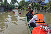 Überschwemmungen in Thailand - © Kriya Tehtanee/AP