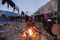 Kälte in Jabalia - © Omar Ashtawy Apaimages/APA Images via ZUMA Press Wire/dpa