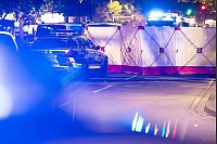 Die Polizei bittet, den Bereich zu meiden. - © Moritz Frankenberg/dpa