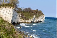 Welterbe in Stein: Felsensteilküste Stevns Klint. - © Anita Arneitz/dpa-tmn