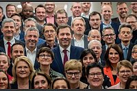 Fraktionssitzungen-SPD - Nach der Bundestagswahl wählte die SPD-Fraktion Lars Klingbeil als neuen Vorsitzenden. - © Michael Kappeler/dpa