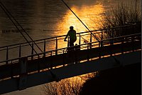 Sonnenaufgang in Dresden - © Sebastian Kahnert/dpa