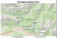 Seefeld liegt im &ouml;sterreichischen Bundesland Tirol. Unter dem Label &laquo;&Ouml;sterreichs Wanderd&ouml;rfer&raquo;, zu denen Seefeld z&auml;hlt, sind auch Winterwanderwege zertifiziert. - &copy; dpa-infografik/dpa-tmn