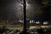 Regen in Lützerath. - © David Young/dpa