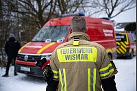 In Wismar ist eine Leiche aus einem Teich geborgen worden. - &copy; Philip Dulian/dpa