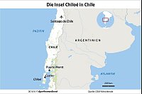 Zwischen Geisterwald und Pazifik: Die Insel Chilo&eacute; in Chile hat viel zu bieten. - &copy; dpa-infografik GmbH/dpa-tmn