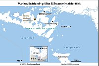 Wälder, Küsten, Ursprünglichkeit: Die große Insel im Huronsee vereint viel typisches Kanada. - © dpa-infografik/dpa-tmn