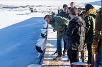 US-Vizepräsident JD Vance besichtigt die US-Raumfahrtbasis Pituffik in Grönland. - © Jim Watson/AFP Pool via AP/dpa