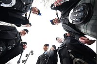 St. Patrick's Day Parade - Dudelsackspieler - © Felix Hörhager/dpa