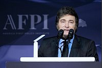 Argentiniens Präsident Javier Milei trat bei der Gala ebenfalls auf. - © Alex Brandon/AP/dpa