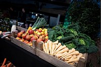Obst und Gem&uuml;se liegen vor der Er&ouml;ffnung der Gr&uuml;nen Woche in Holzsteigen an einem Stand auf dem Messegel&auml;nde in Berlin. - &copy; Fabian Sommer/dpa