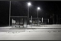 Winterliche Stille früh am Morgen in Bayern. - © Karl-Josef Hildenbrand/dpa