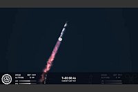 In diesem Bild aus einem von SpaceX zur Verfügung gestellten Video hebt eine SpaceX Starship-Rakete in Boca Chica, Texas, ab. - © -/SpaceX via AP/dpa